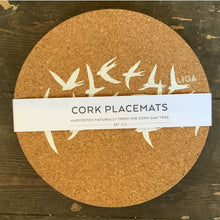 Load image into Gallery viewer, In a lovely white swallow design, delicate and beautiful for any table.  Cork is sustainable, renewable and recyclable - practical too, water impermeable and easily wipe clean and insulating.
