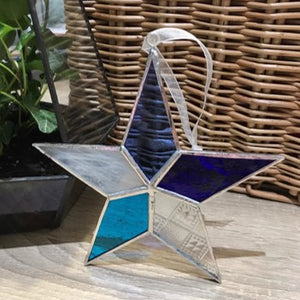 Handmade glass star - The Skye - medium