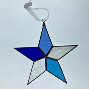 Handmade glass star - The Skye - medium