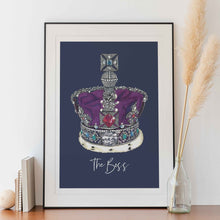 Load image into Gallery viewer, Marble illustrated coaster - The Boss