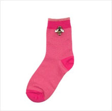 Load image into Gallery viewer, Tokyo socks with bee pin