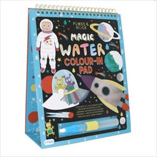Load image into Gallery viewer, Magic colour changing water card, easel & pen - space