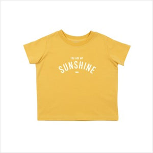 Custard short-sleeved 'You are my sunshine' t-shirt