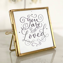 Load image into Gallery viewer, Mini pictures in brass frames