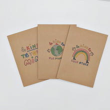 Load image into Gallery viewer, Rainbow recycled notebook