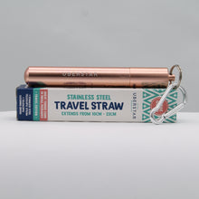 Load image into Gallery viewer, Travel straw - rose gold
