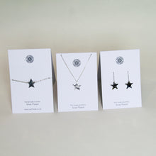 Load image into Gallery viewer, Silver plated star earrings