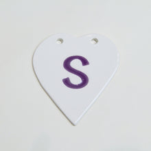 Load image into Gallery viewer, A-Z handmade ceramic heart - various colours