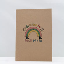 Load image into Gallery viewer, Rainbow recycled notebook