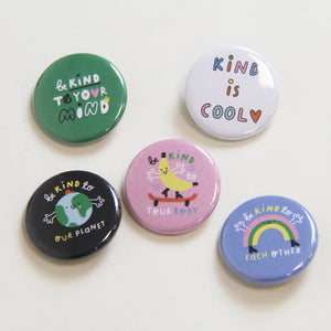 Kind is cool button badge
