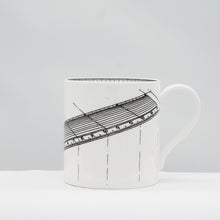 Load image into Gallery viewer, Line drawing ruler mug