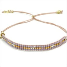 Load image into Gallery viewer, Fancy pink beaded friendship bracelet
