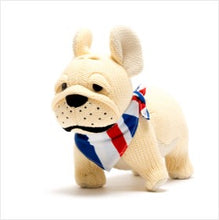 Load image into Gallery viewer, Knitted British bulldog soft toy