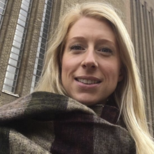 Load image into Gallery viewer, Magpie scarf - black/grey/blue