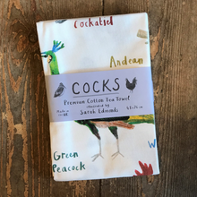 Load image into Gallery viewer, Cocks tea towel