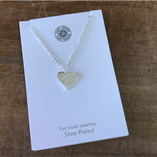 Load image into Gallery viewer, Heart pendant - silver plated