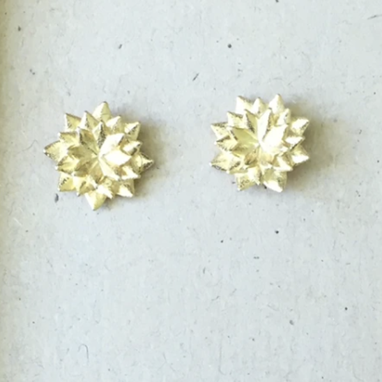 Holiday lotus earrings