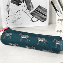 Load image into Gallery viewer, Canvas pencil case - zebra
