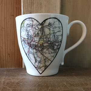 St Albans mug heart (St Albans inside & inc. box)