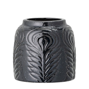 Patterned vase - small - black