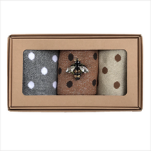 Load image into Gallery viewer, Madrid cheetah sock box (3 pairs)
