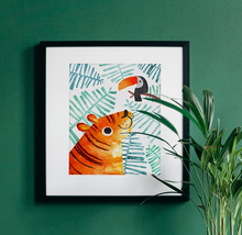 Load image into Gallery viewer, Tiger & toucan print
