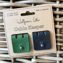 Load image into Gallery viewer, 2 pack cable keepers - navy/green