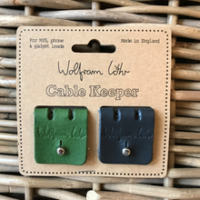 Load image into Gallery viewer, 2 pack cable keepers - navy/green