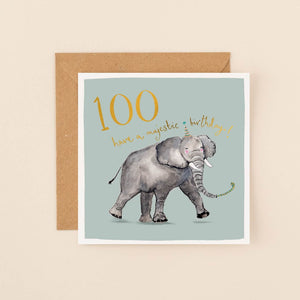 Majestic 100th birthday card