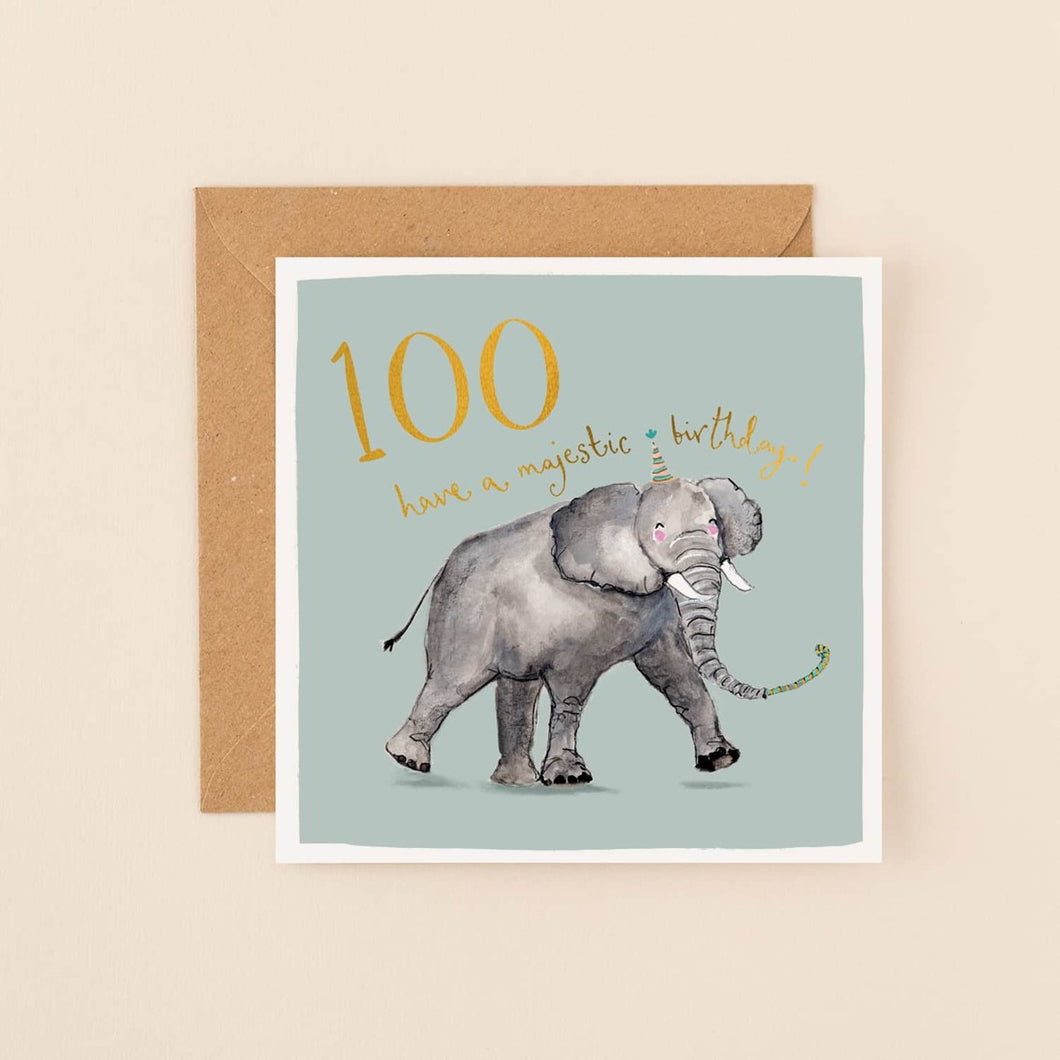 Majestic 100th birthday card