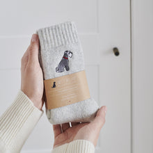 Load image into Gallery viewer, Dog walker socks - schnauzer (grey)
