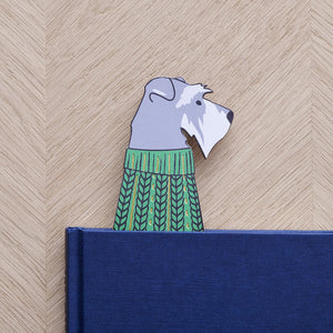 Bookmark - schnauzer (grey)