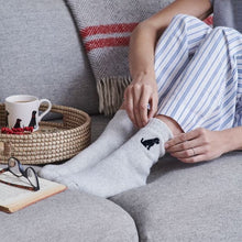 Load image into Gallery viewer, Dog walker socks - cockapoo/labradoodle (black)
