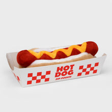 Load image into Gallery viewer, Plush hot dog shaped pencil case

