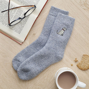 Dog walker socks - yellow labrador