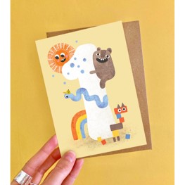Age one greeting card