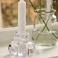 Load image into Gallery viewer, Fleur candle holder - clear
