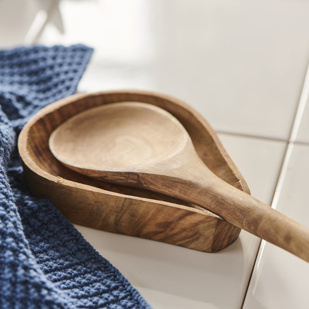 Wooden spoon holder