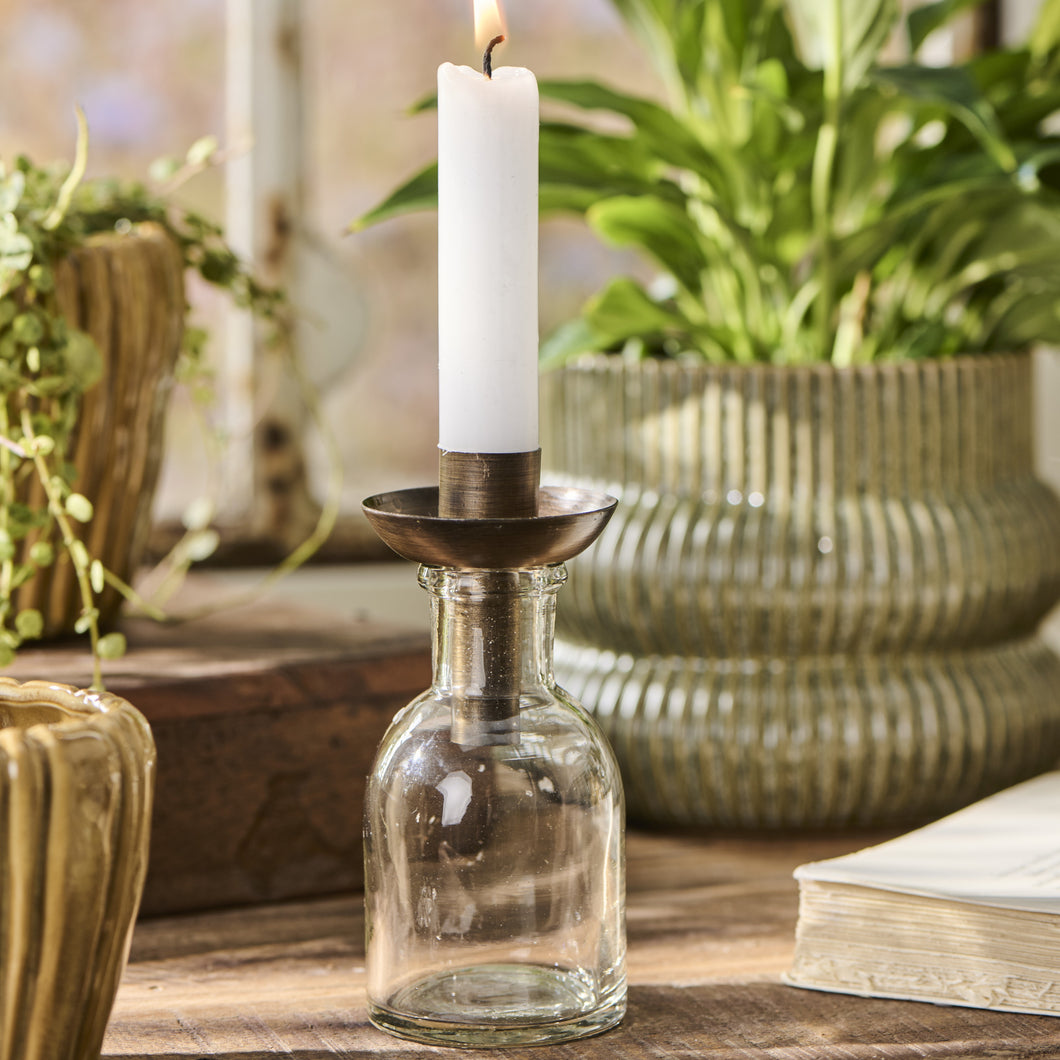 Candle holder to put in bottle