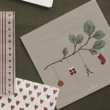 Load image into Gallery viewer, Paper napkins - branch w/red berries
