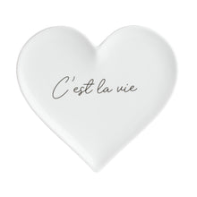 Load image into Gallery viewer, Heart trinket dish - c'est la vie
