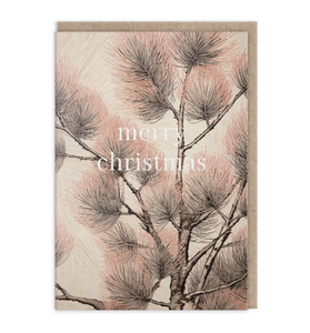 Christmas tree botanical card pack