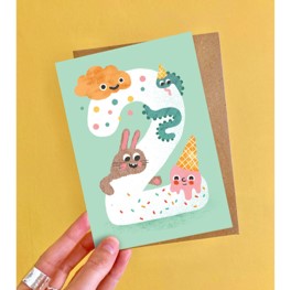 Age two greeting card