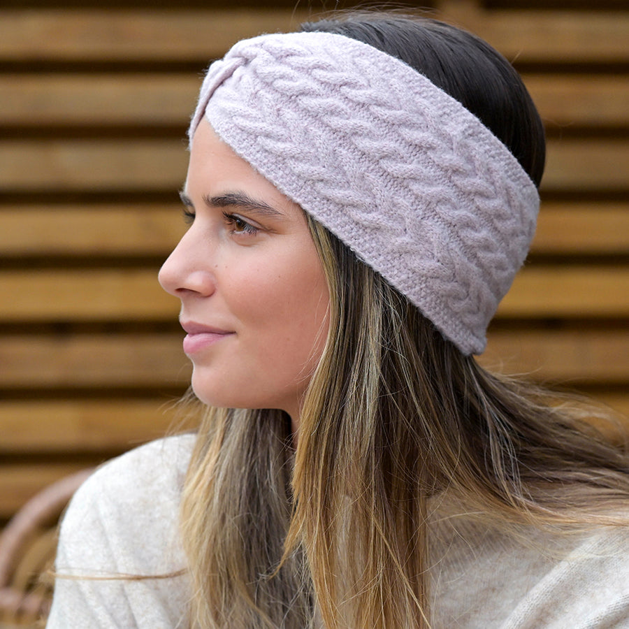 Herringbone knot twist headband - various colours