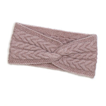 Load image into Gallery viewer, Herringbone knot twist headband - various colours
