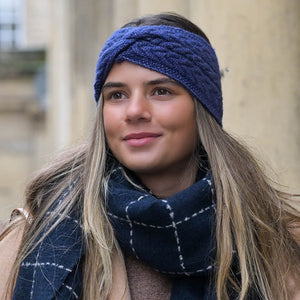 Herringbone knot twist headband - various colours