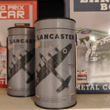 Load image into Gallery viewer, Choc chip shortbread biscuit tins - Lancaster bomber
