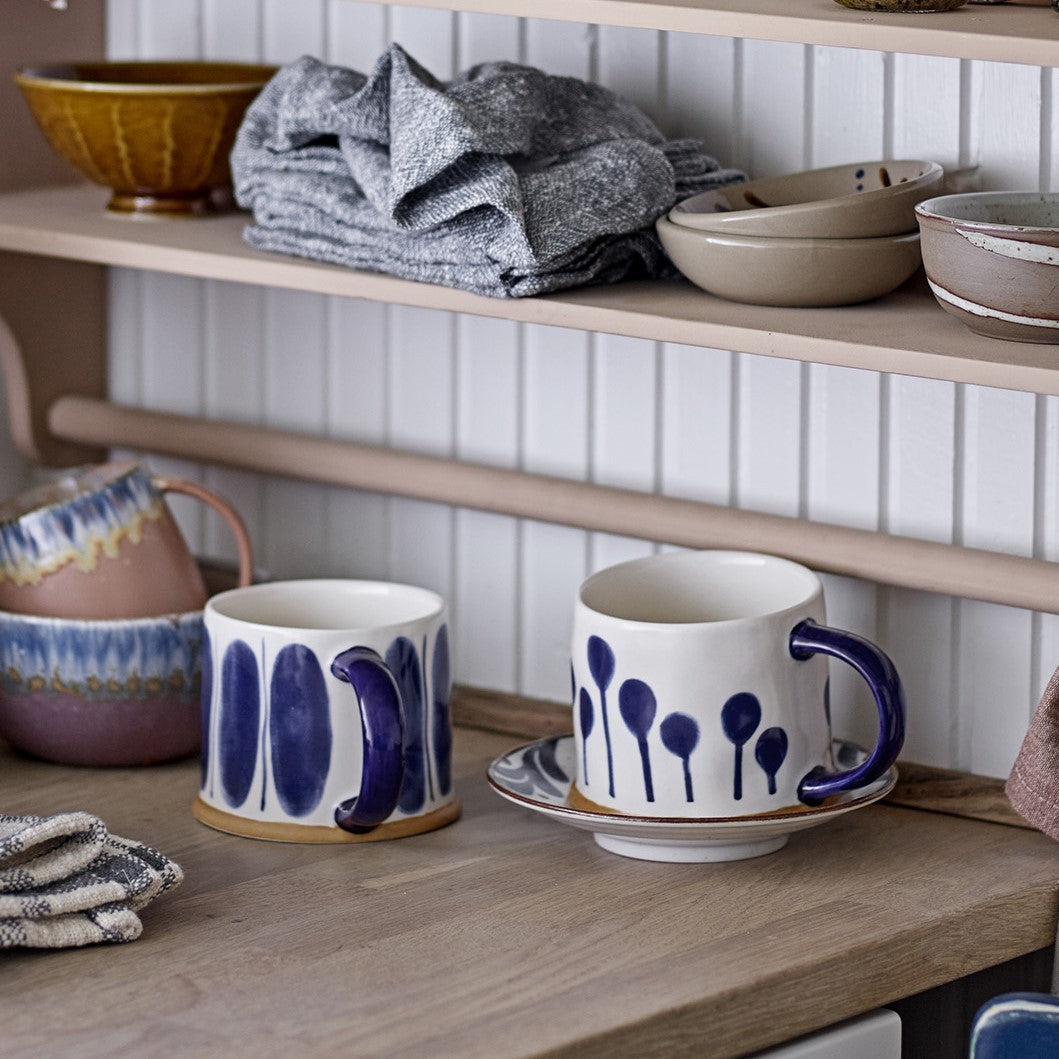 Linora mugs - blue