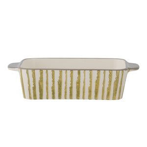 Maple serving dish - green