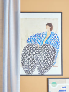 Vivianne illustration - framed print